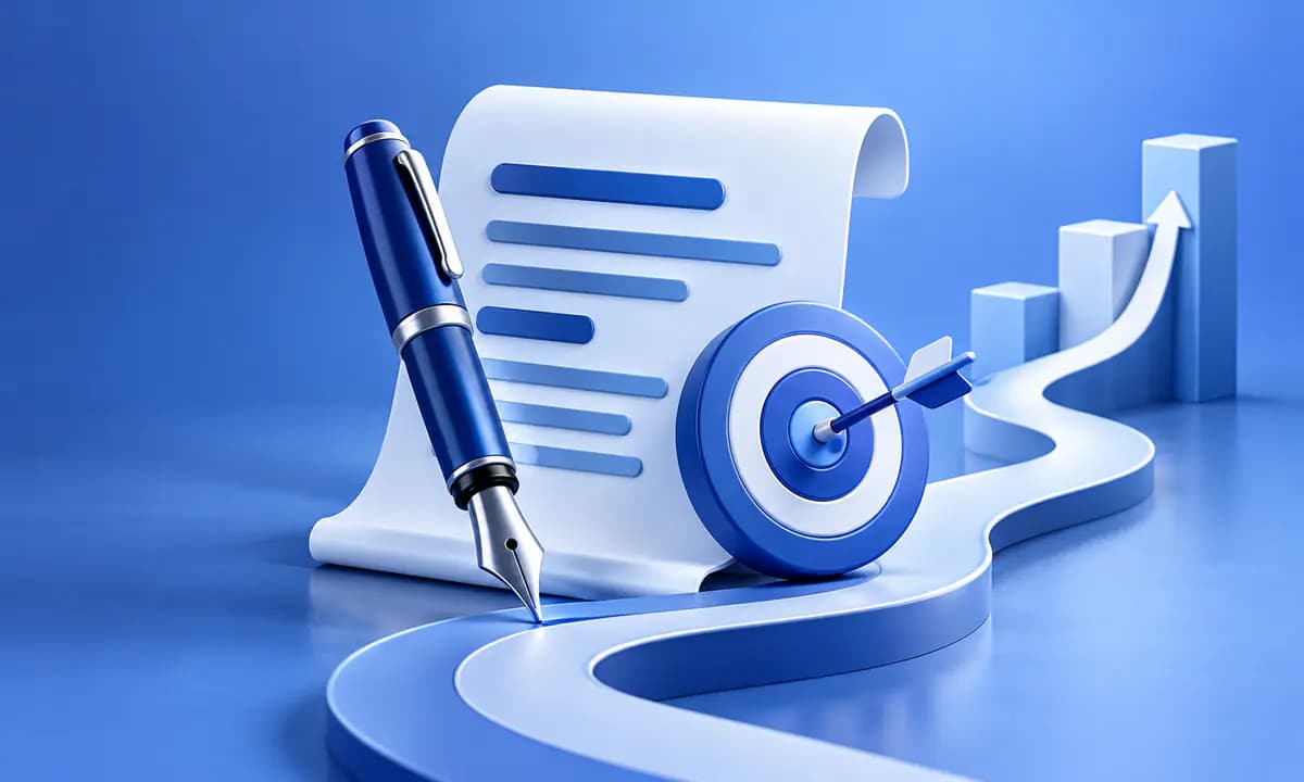 Plume, document et cible pour une rédaction SEO utile et orientée conversion.