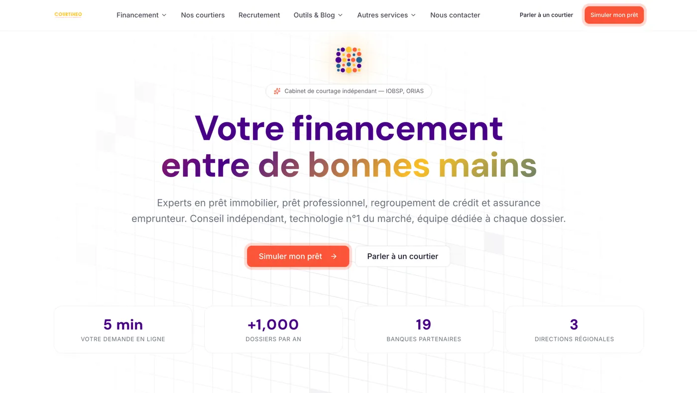 Page d'accueil du site de Courtineo