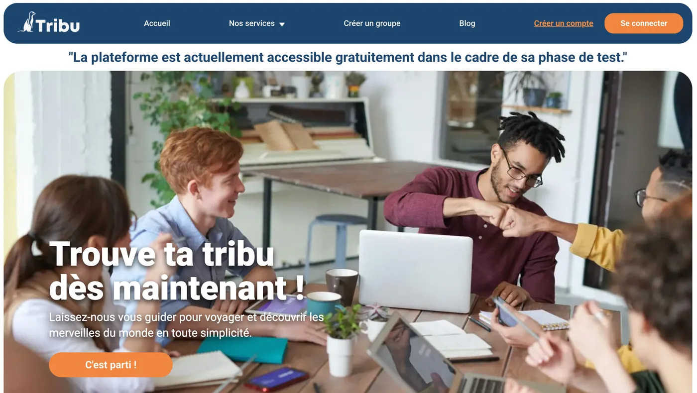 Page d'accueil du site de Free-Tribu
